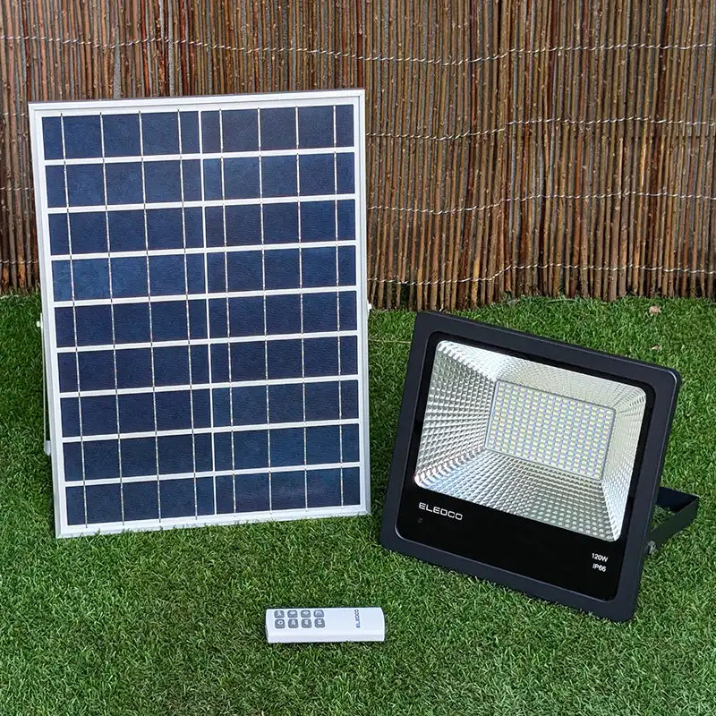 foco solar 120w exterior