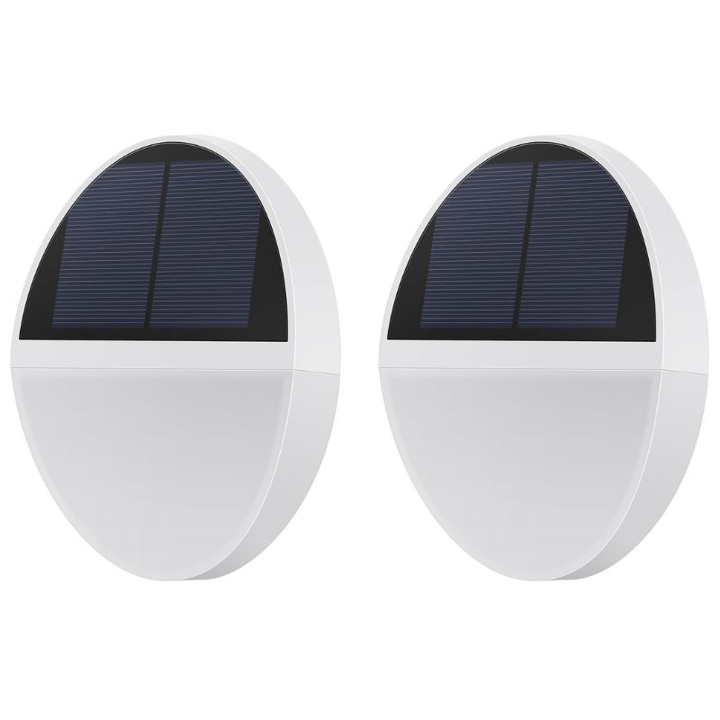 Applique Solare Bianca con Sensore di Movimento
