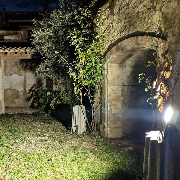 Foco solar exterior jardin